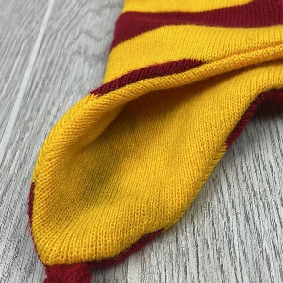 Harry Potter Gryffindor House Crest Striped Pom Beanie. - Picture 4 of 5